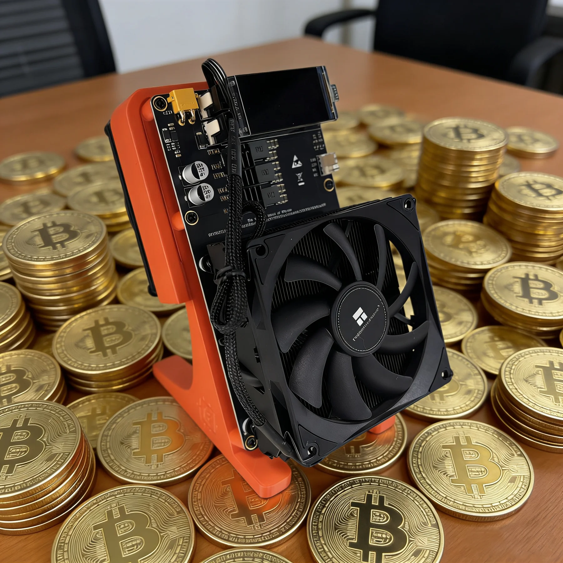 ترقية جديدة Bitaxe Miner NerdQaxe ++ Rev 6.1 6TH/s 100W Solo Miner للتعدين Bitcoin BTC Miner Crypto Machin Rev 6 #2