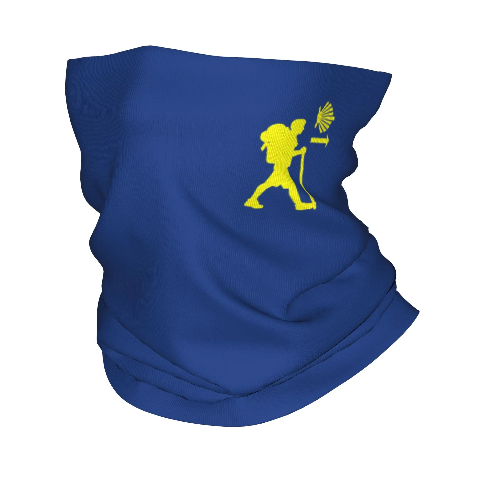 Buen Camino De Santiago Bandana Cubrecuello Estampado Compostela Peregrino, Pañuelo Envolvente, Cinta para la Cabeza Cálida, para Correr, Unisex, Adulto, Cortavientos