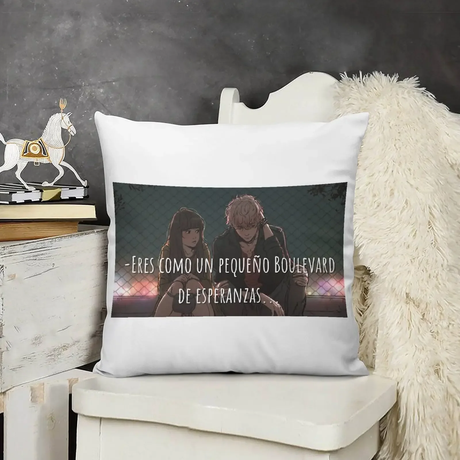 

Boulevard Flor M. Salvador Throw Pillow Rectangular Cushion Cover luxury home accessories pillow