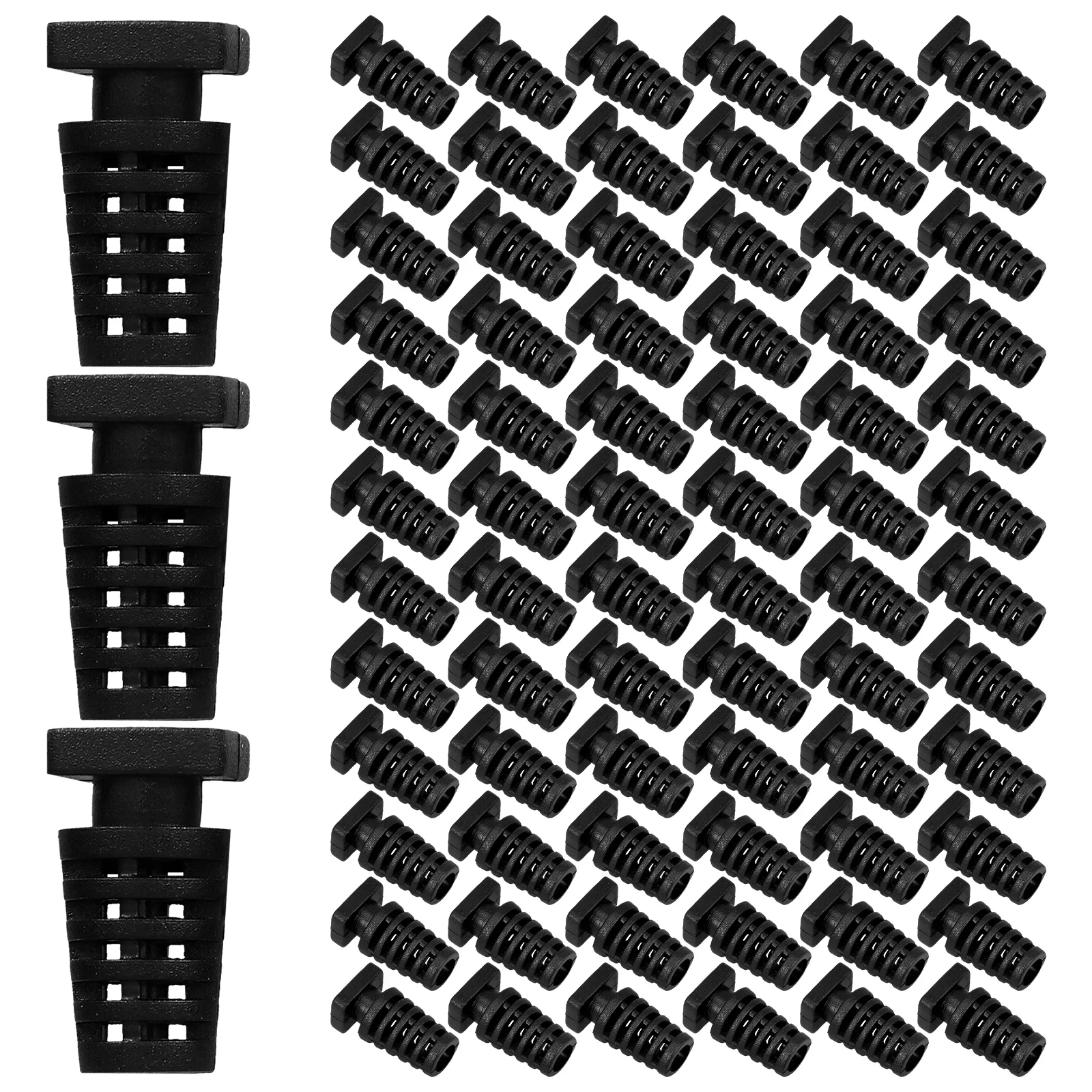 

100pcs Cable Gland Wire Protector Abs Case Connector Strain Relief Cord Grip Electrical Fittings Home Industrial Use