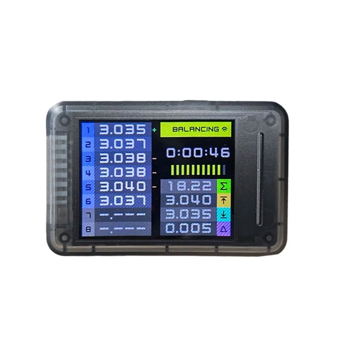 ISDT BL8 Smart Battery Monitor High Precision 2S-8S Active Balancing Wide-View Angle Color Screen APP Control