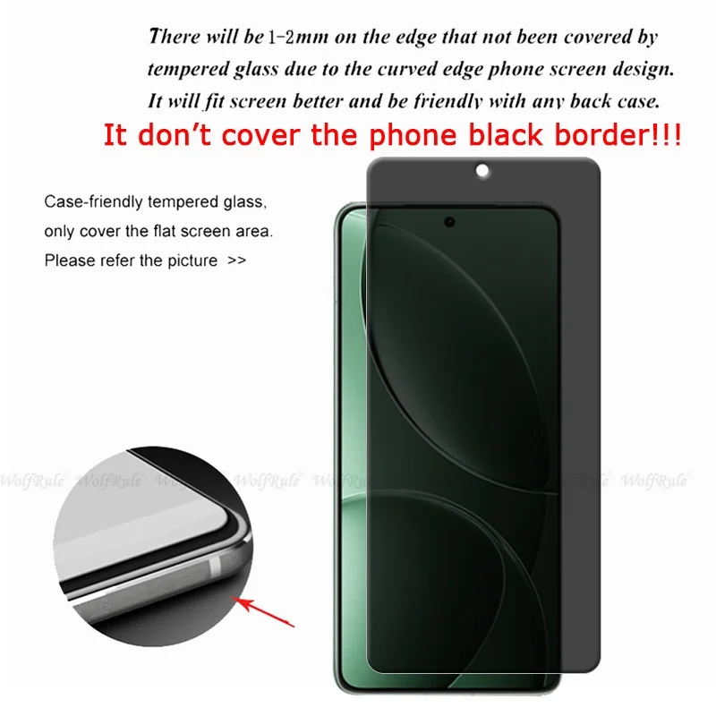 4Pcs For Poco F7 Pro Glass Xiaomi Poco F7 Pro Tempered Glass Protective Privacy Anti-Spy Cover Glue Screen Protector Poco F7 Pro - Image 3