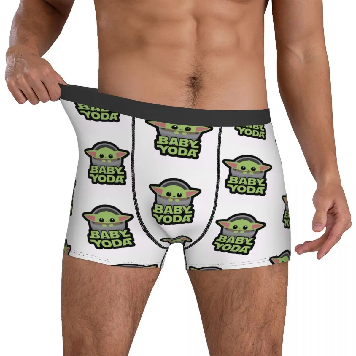 Baby Yoda Collection Underwear Pattern Trunk High Quality Male Panties Breathable Boxer Brief Gift Idea