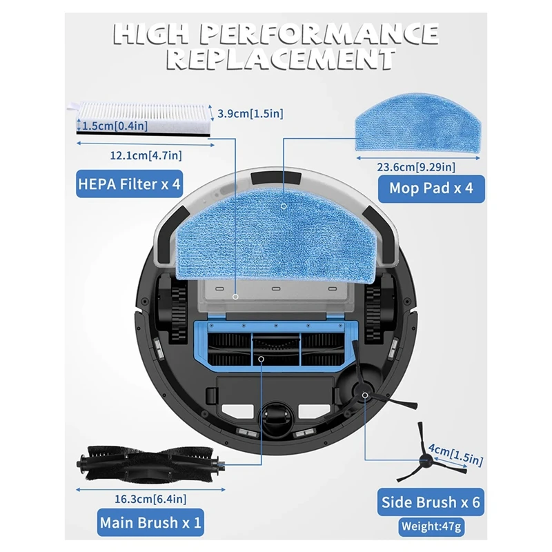 Accessories Kit Compatible For Tikom G8000, G8000 Pro, Honiture G20, G20 Pro, Laresar Evol 3, Spare Parts For Tikom