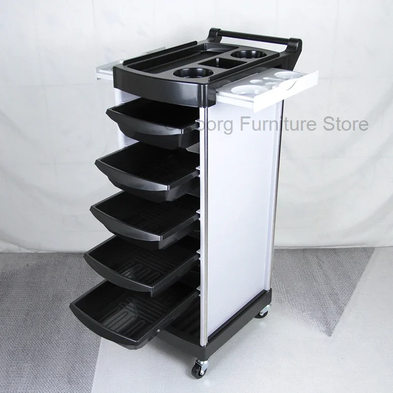 

Cosmetic Salon Metal Trolly Barber Storage Machine Spa Salon Trolley Lashes Hair Station Carrello Con Ruote Furniture ZT50ST