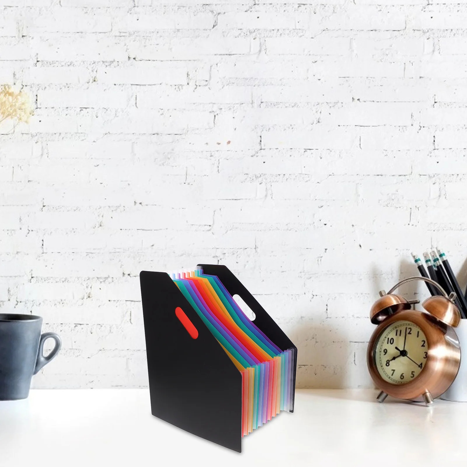 

Large Capacity Vertical Accordion Organizer Multilayer Desktop Document Office Home Storage Expandable Plastic for Receipts