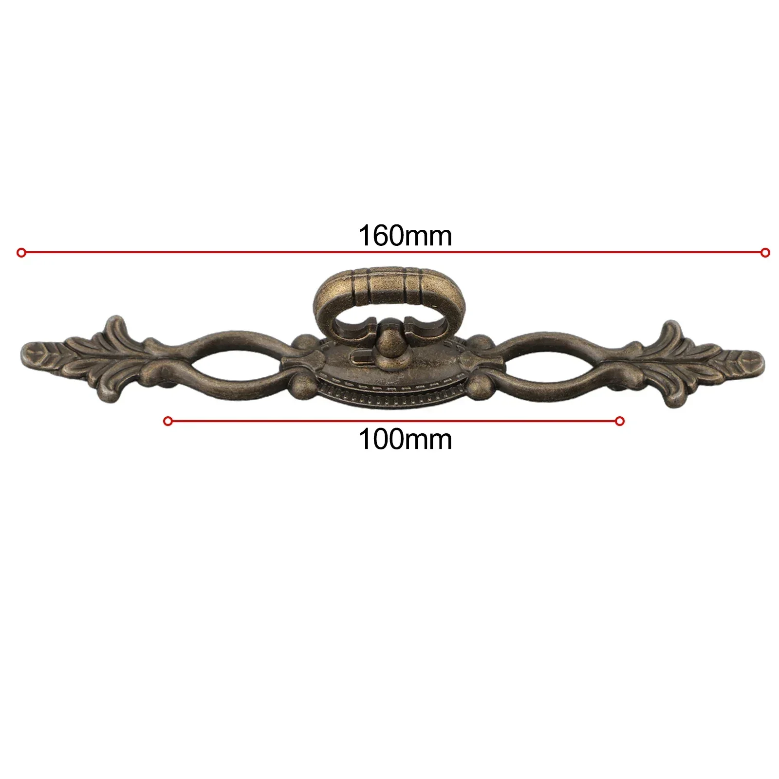 2pcs Antique Handle Knob Furniture Handle Kitchen Cabinet Handle Drawer Handle Pulls Alloy European Cupboard Handles Hardware