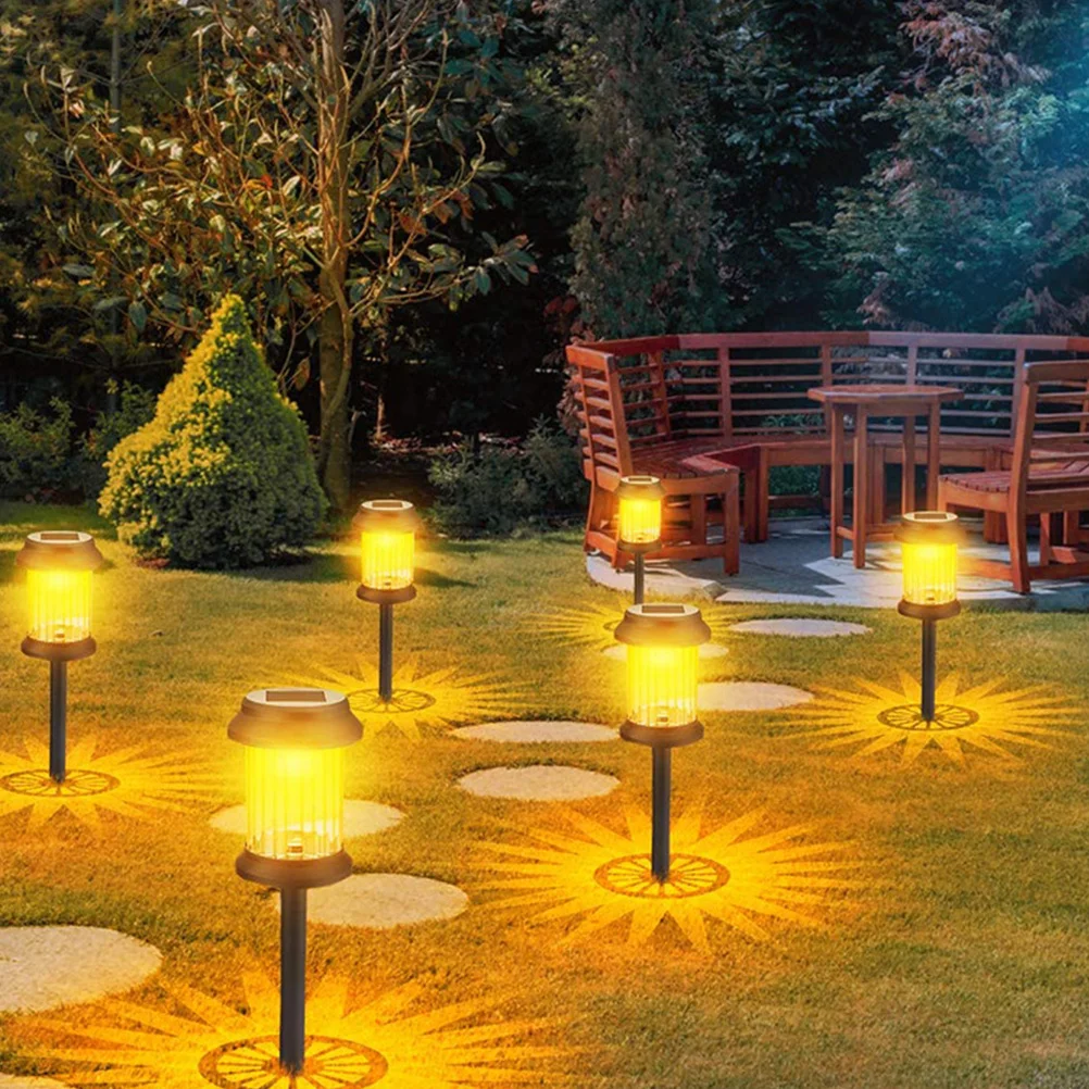 

6pcs Solar Lawn Light Led Waterproof Outdoor Garden Landscape Lighting For Pathway Park Decoration Ground Lamp