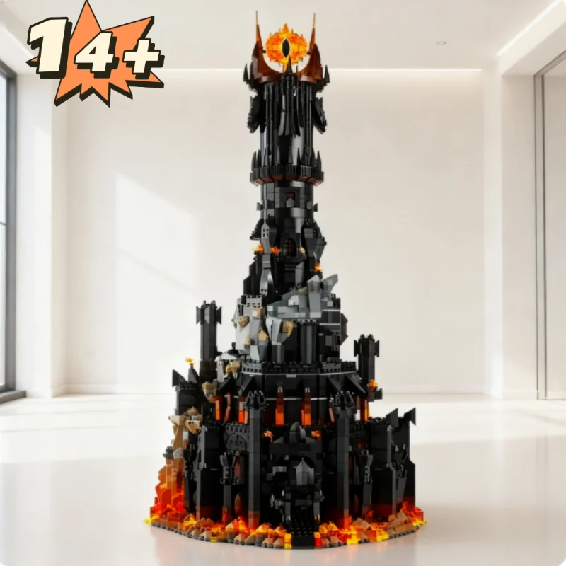 

2025 NEW Icons 10333 Black Tower Dark Model Building Blocks Kit Bricks Toy for Kids Adult Birthday Gifts 5471 Piece