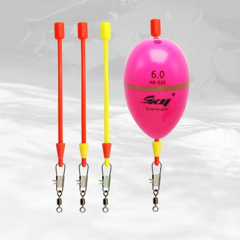 ZYZHE 6 Stück/2 Beutel Meeresangel-Schwimmer-Verbindungsleinen-Werkzeug für schnellen Schwimmerwechsel, Schwimmer-Verbindungszubehör – Detail 1