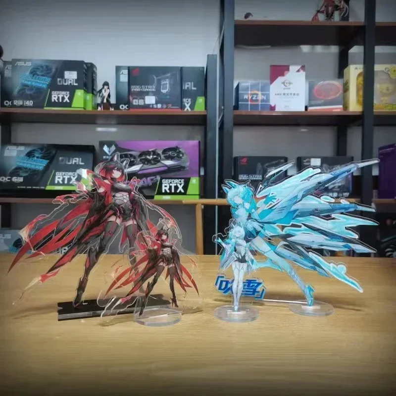 

DIY ROG RO Standing Figures,Gamer Cabinet Helios Case Belief Ornaments Computer Decorative Accessories