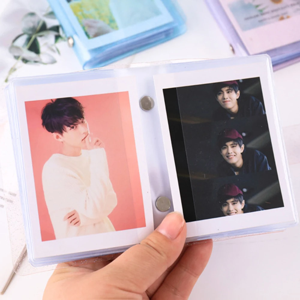 Cute High quality Jelly Color LOMO Cards Binders Albums Card Stock Photo Album Mini Photo Album Card Holder Instax Album