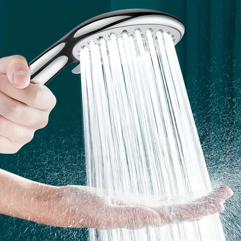 Five-speed Large Water Outlet Adjustable Shower Head Household Universal Heater Handheld Coarse Hole Bathroom Shower Head Set