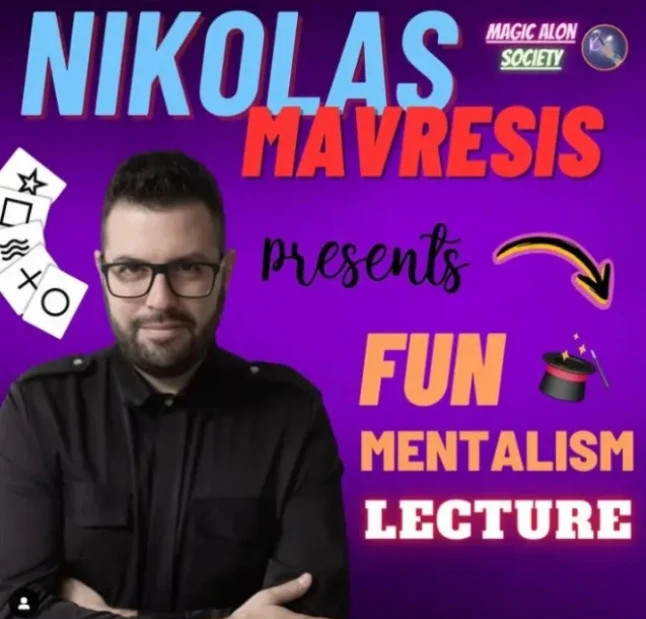 

Nikolas Mavresis – Fun Mentalism Lecture - Magic tricks (Instant Download)
