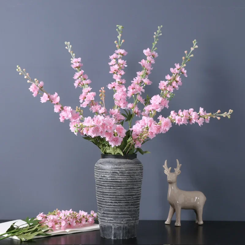 الاصطناعي 2-pronged Swallowwort زهرة اصطناعية المنزلية الزفاف الديكور البنفسجي صفير زهرة ترتيب الملحقات #4