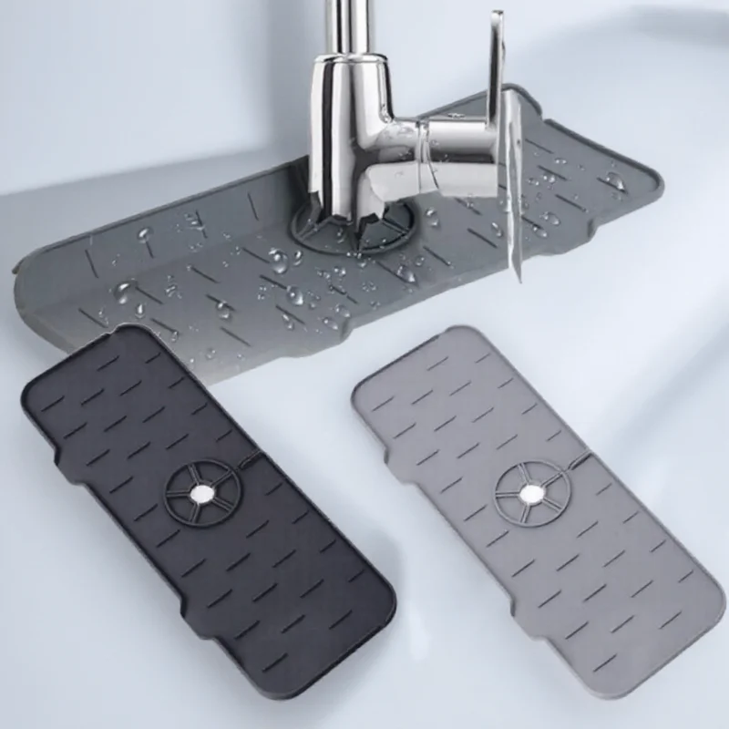 

Силиконовый брызговик для раковины, кран, лоток для капель, впитывающий коврик для кухни, ванной комнаты, аксессуары для раковины на автофургоне