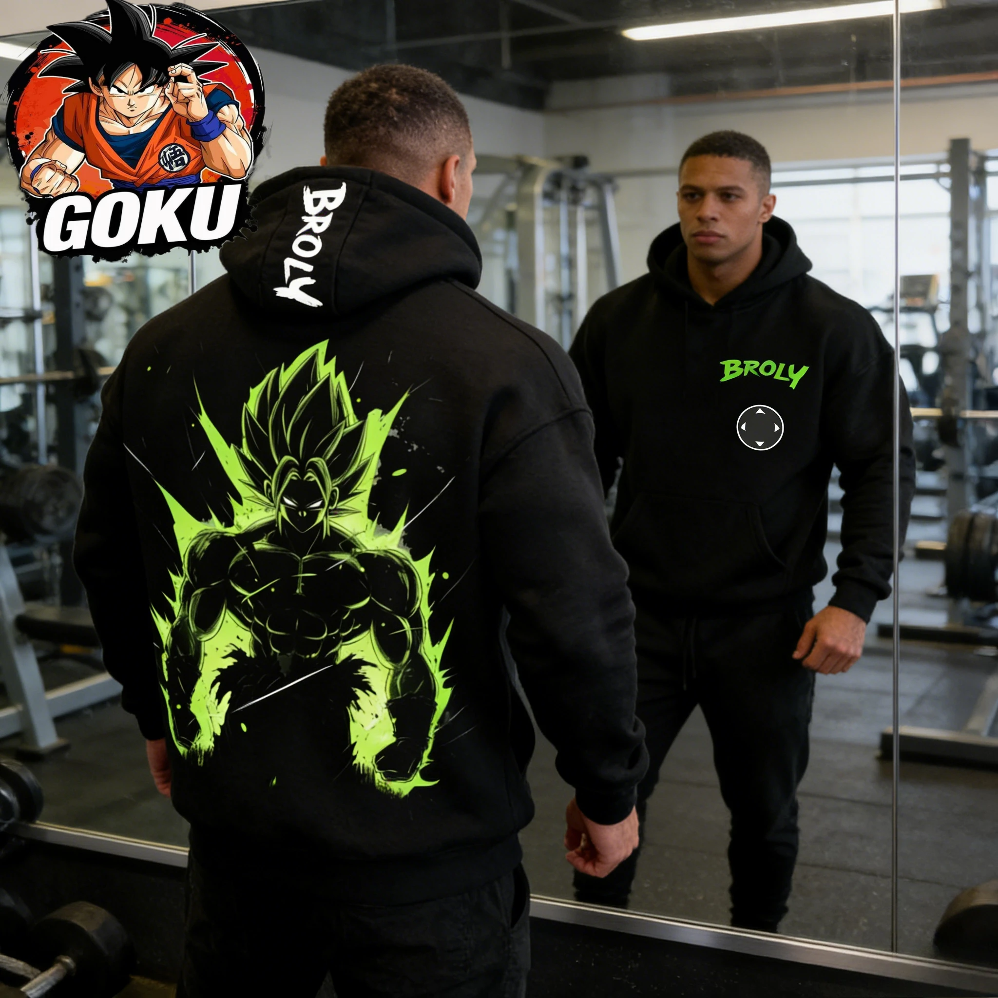 2026 Herbst Winter Dragon Ball Retro Gym Hoodie 100% Baumwolle Broly-Print Übergroßer Fitness Streetwear für Männer Frauen Erwachsene & Kinder