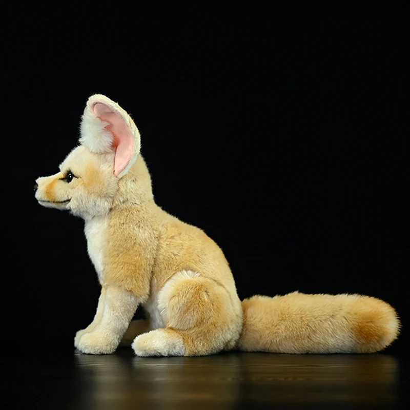 Fennec Fox Plush Toy High Fidelity Desert Fox Plushie Vulpes Zerda Peluche Lifelike Stuffed Animals Simulation Doll Kawai Gifts