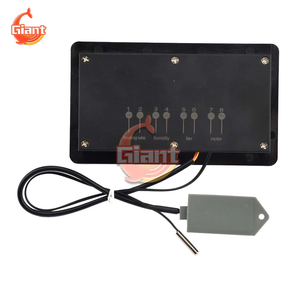 Imagem -03 - Multifuncional Ovo Incubadora Controlador Temperatura Automática Controle de Umidade Termostato Incubação ac 110220v dc 12v W9005