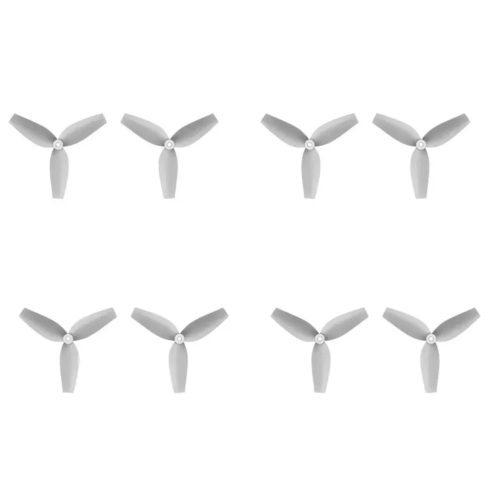 FLYWOO HQ Propeller for Micro FPV Drone - 40mm X2/X3, 1.5mm Shaft (2-Blade/3-Blade, Grey, 8-Pack)