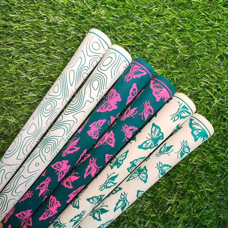 New golf club grips Standard natural rubber men\'s/women\'s butterfly print non-slip comfortablegolf irons/wooden club grips