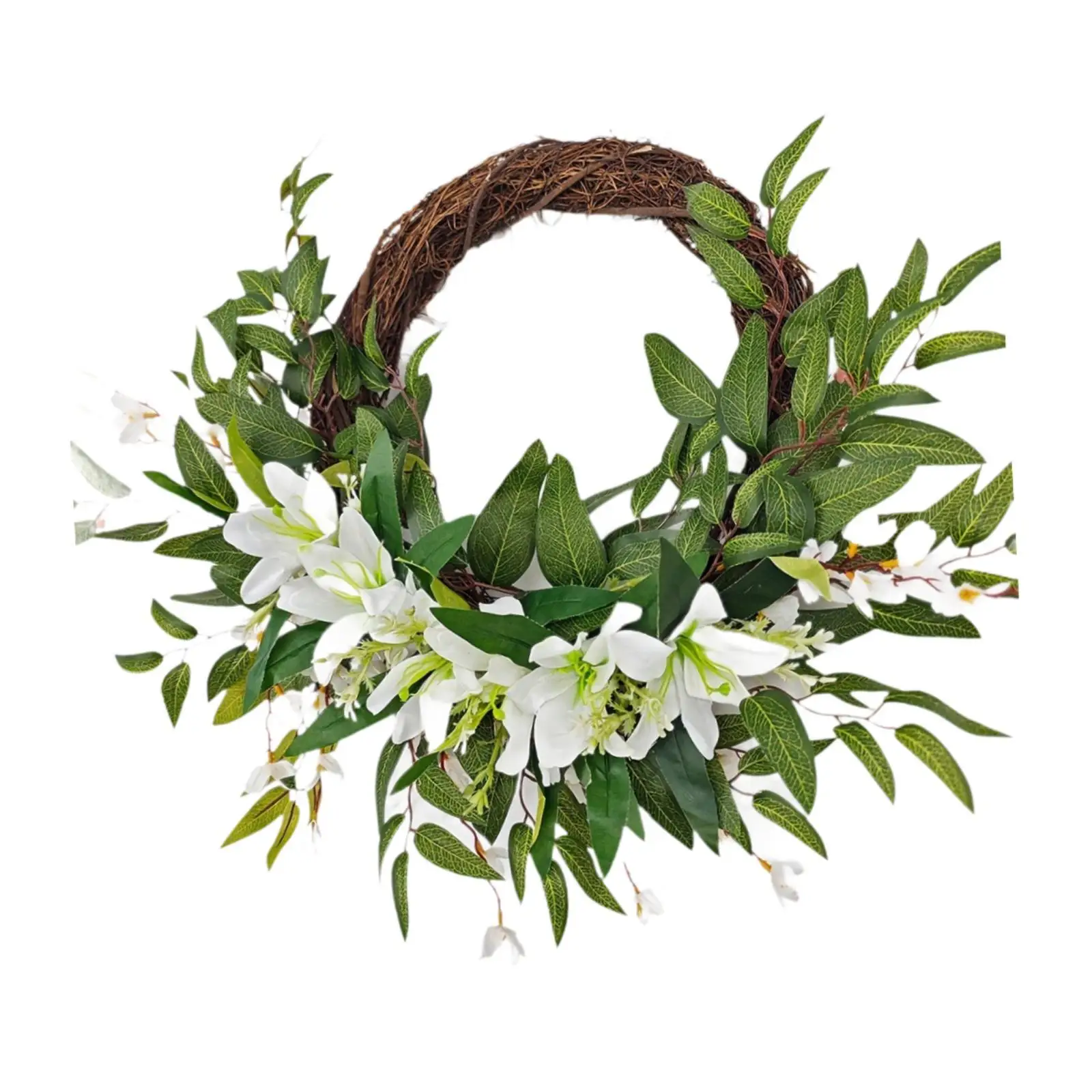 20 inch Wreath Multifunctional Wall Ornament for Outside Front Porch Indoor