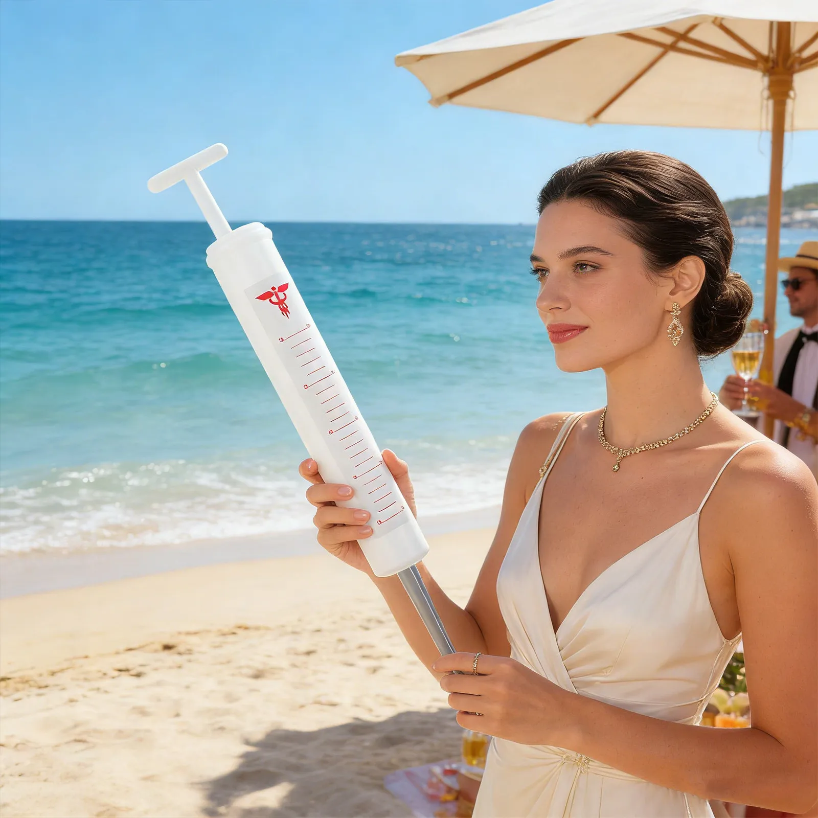 

2Pcs Jumbo Plastic Thermometer Props Giant Prank Nurse Cosplay Prop Doctor Costume April Fools Party Decoration Medical