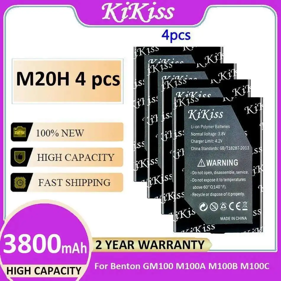 

Reliable Power M20H 4 Pcs For Benton GM100 M100A M100B M100C 3800Mah Industrial Equipment Battery Supply