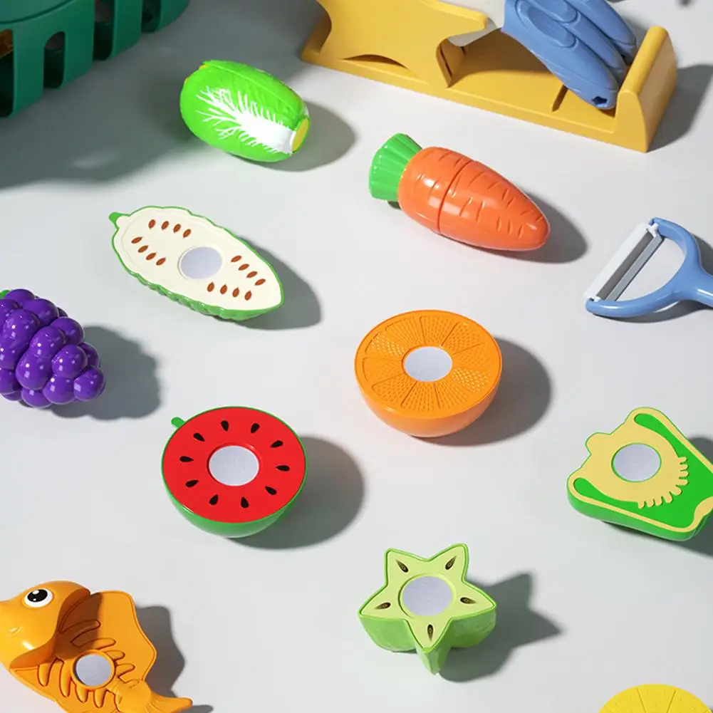 قطع الفاكهة التظاهر اللعب لعب للأطفال المطبخ التظاهر الفاكهة الخضروات اكسسوارات لعبة تعليمية الغذاء كيت للطفل Y0P0 #2