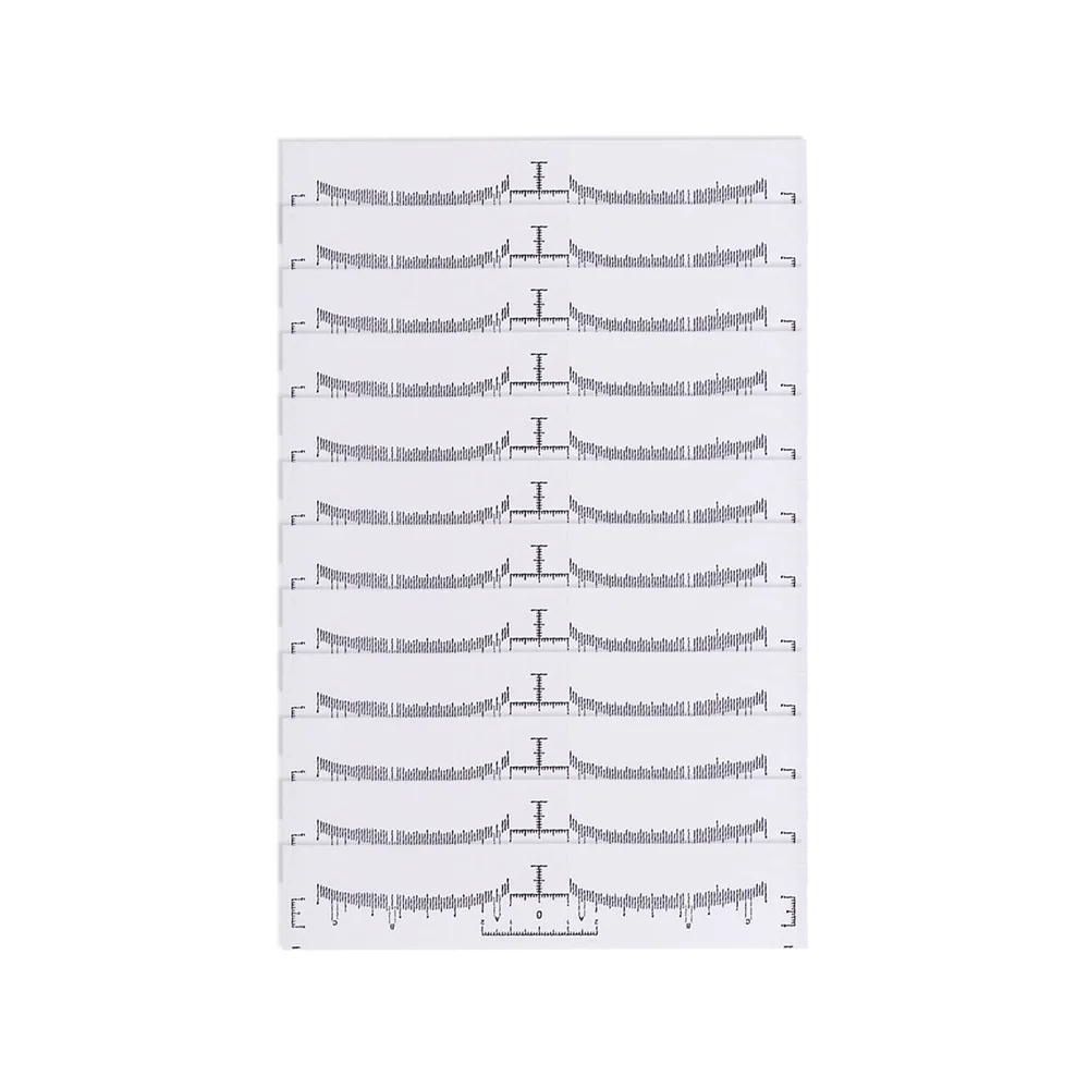 50Pcs/100Pcs Eyebrow Ruler Stencils - Disposable Brow Ruler Sticker, Brow Measuring Shaper Tool, Eyebrow Mapping Makeup Tool