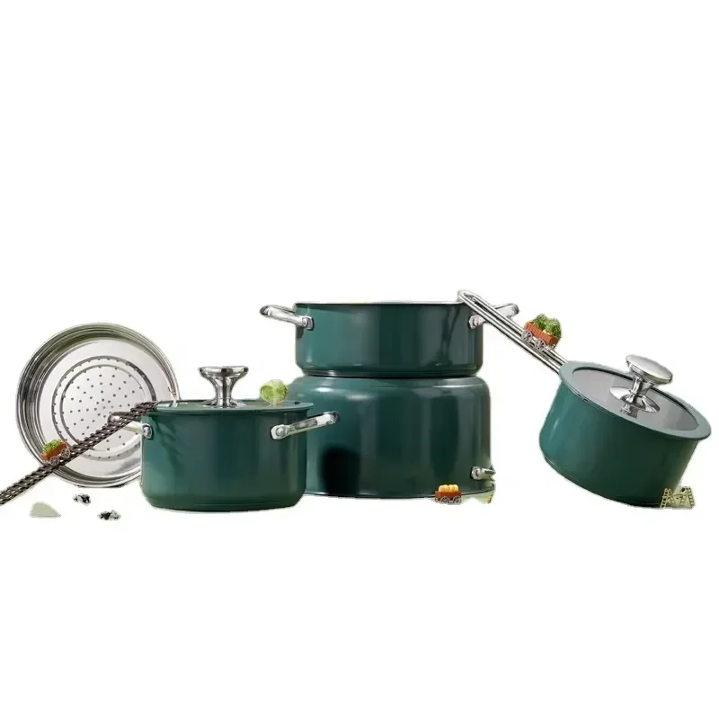 304 Stainless Steel Korean Style Caserole Set Cooking Pots Cookware Sets Korean Kitchenware Set Utensil