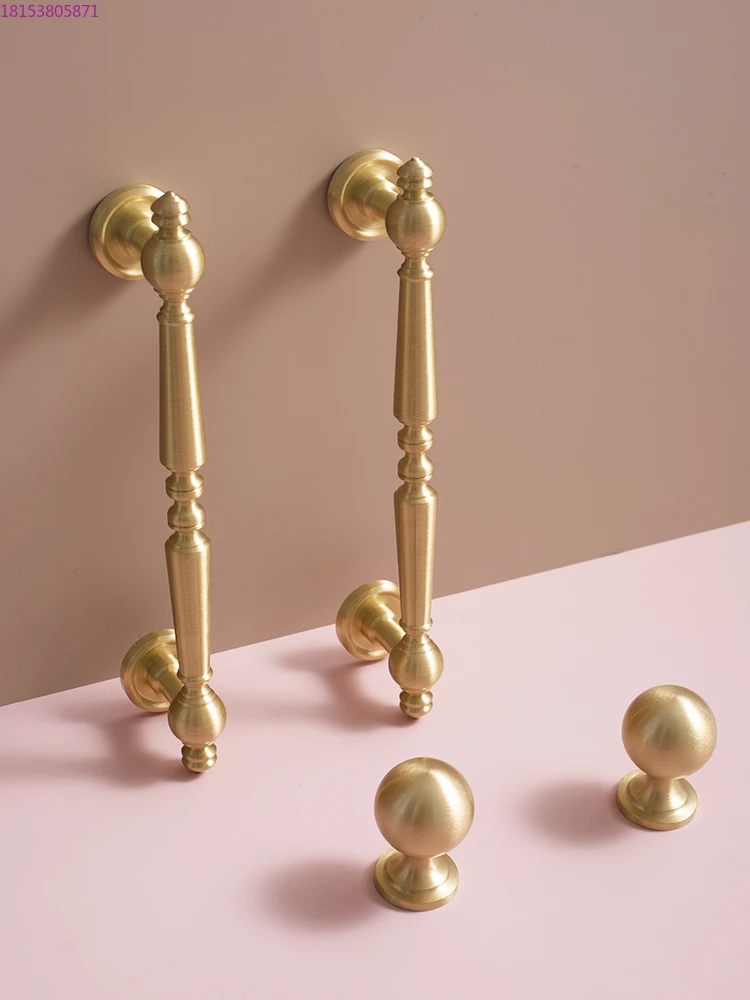More than Brass French Light Luxury Original Design Wardrobe Door High-end Handle
