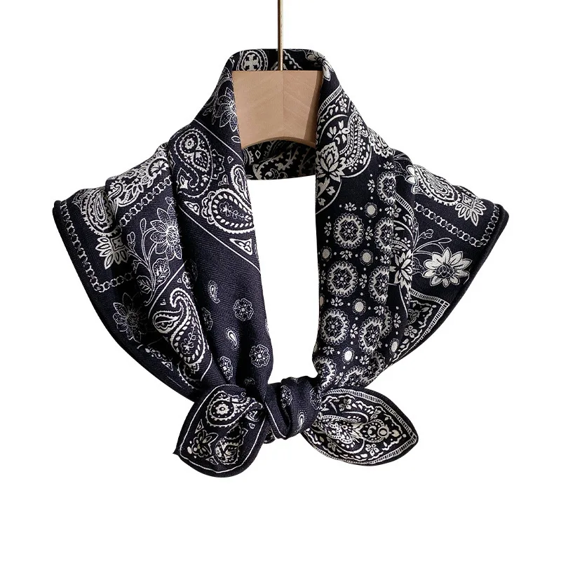 70% wool 30 % Real Silk Scarf Women Shawls Wraps Foulard high quality Scarves Pashmina Female Hijab Bandana elegant Kerchief