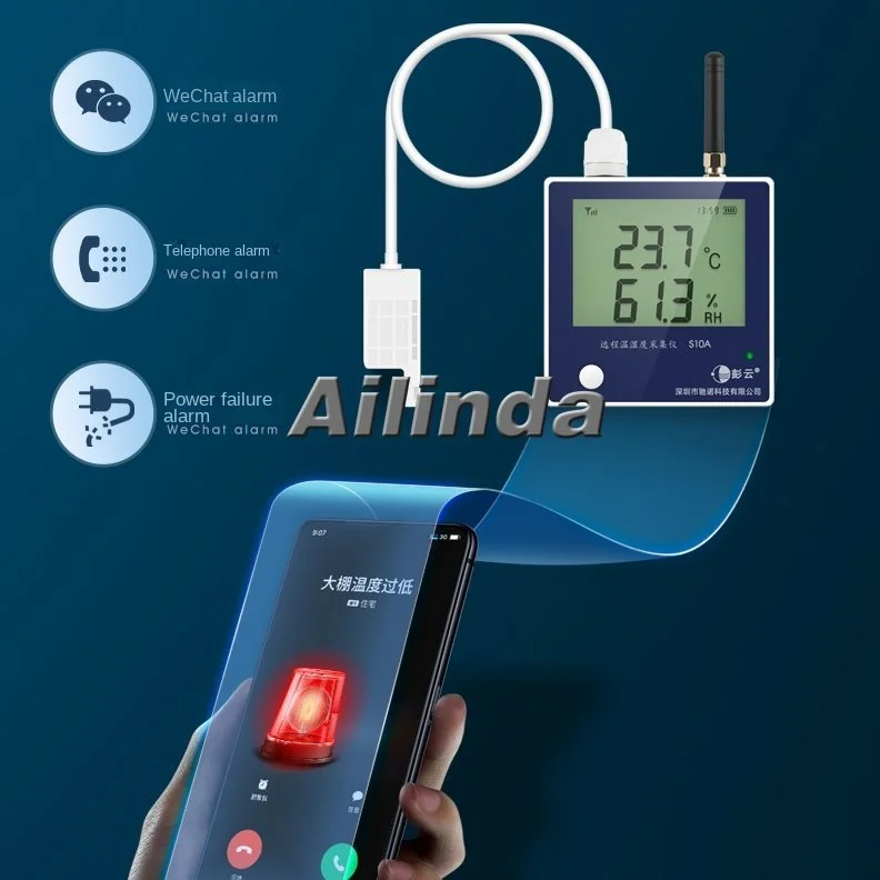 Digital display, breeding shed thermometer, wireless temperature and humidity sensor, agricultural machine room cold storage