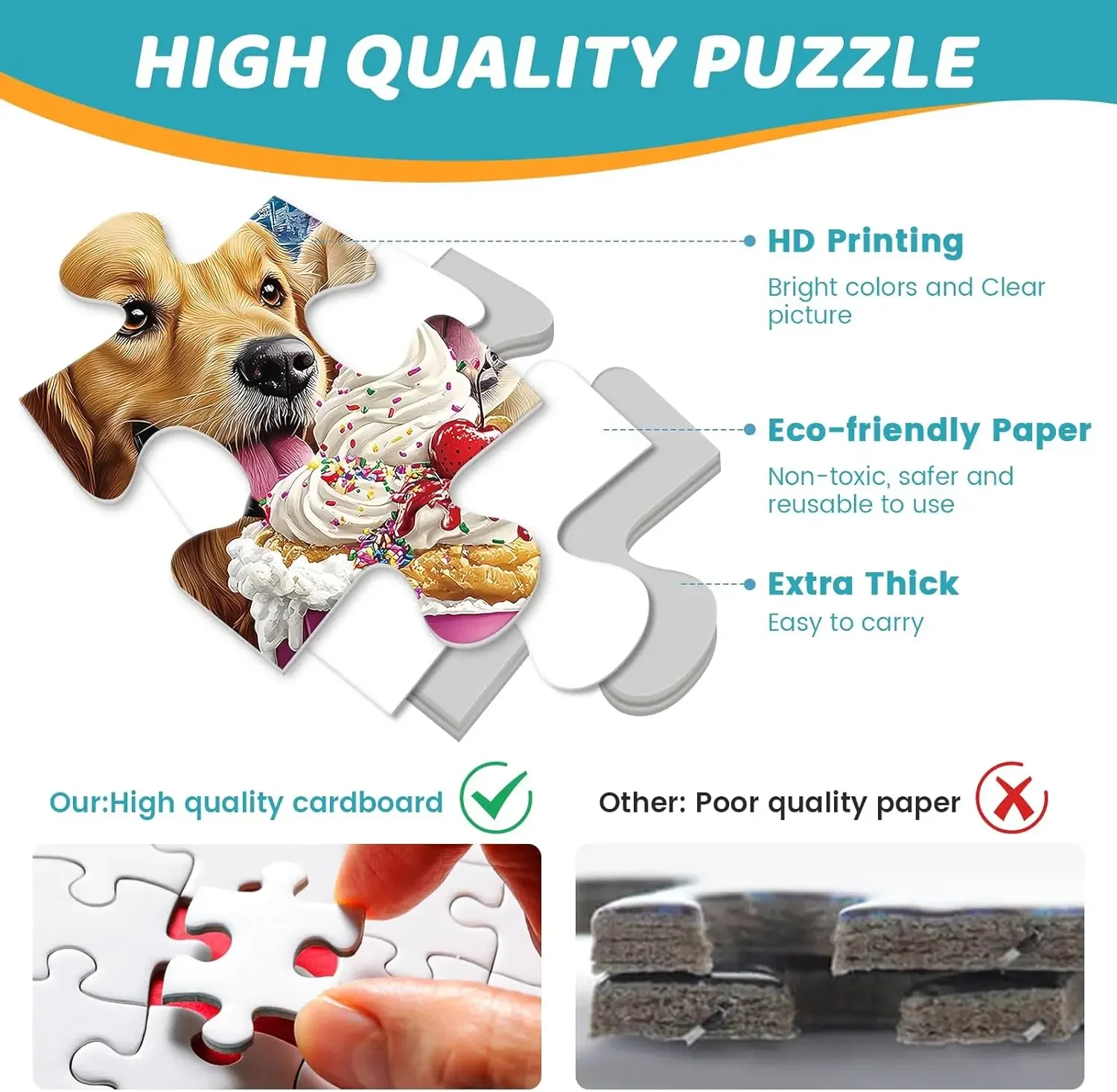 Puzzle in legno per festa di compleanno per cani 120/300/500/520/1000/1314 pezzi per puzzle camera da letto sala giochi soggiorno arredamento regalo di compleanno