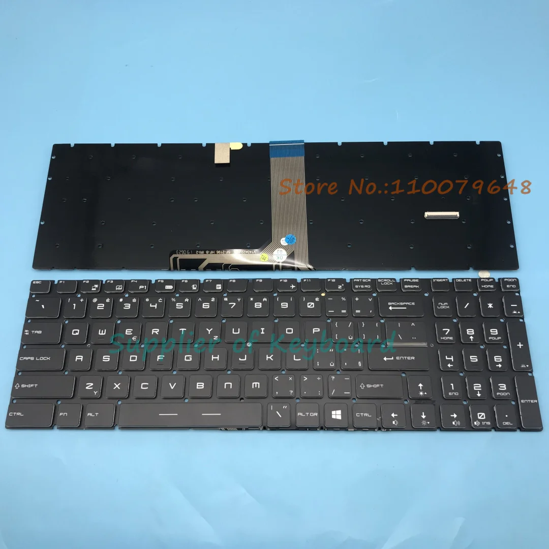English/Czech Keyboard For MSI GE63 7RC 7RD GE63VR 7RE 7RF Raider MS-17C1 MS-16P1 MS-16P3 GP65 GP75 Leopard 9SE 9SD RGB Backlit