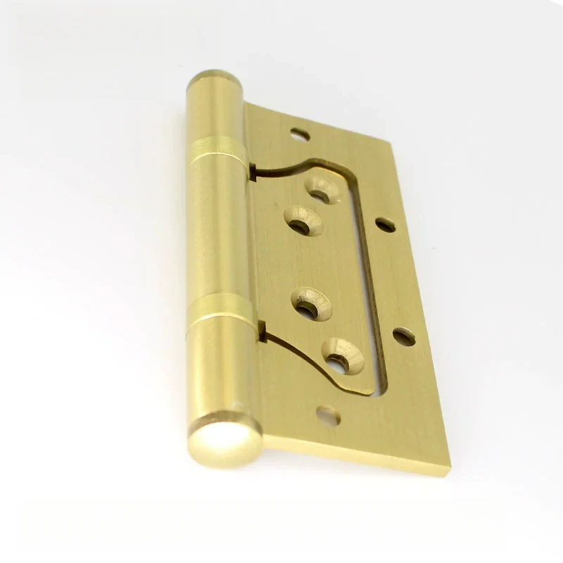 4-Inch Thick Brass Sub-Mother Hinges Butterfly Design for Bedroom Doors and Cabinets Hidden Door