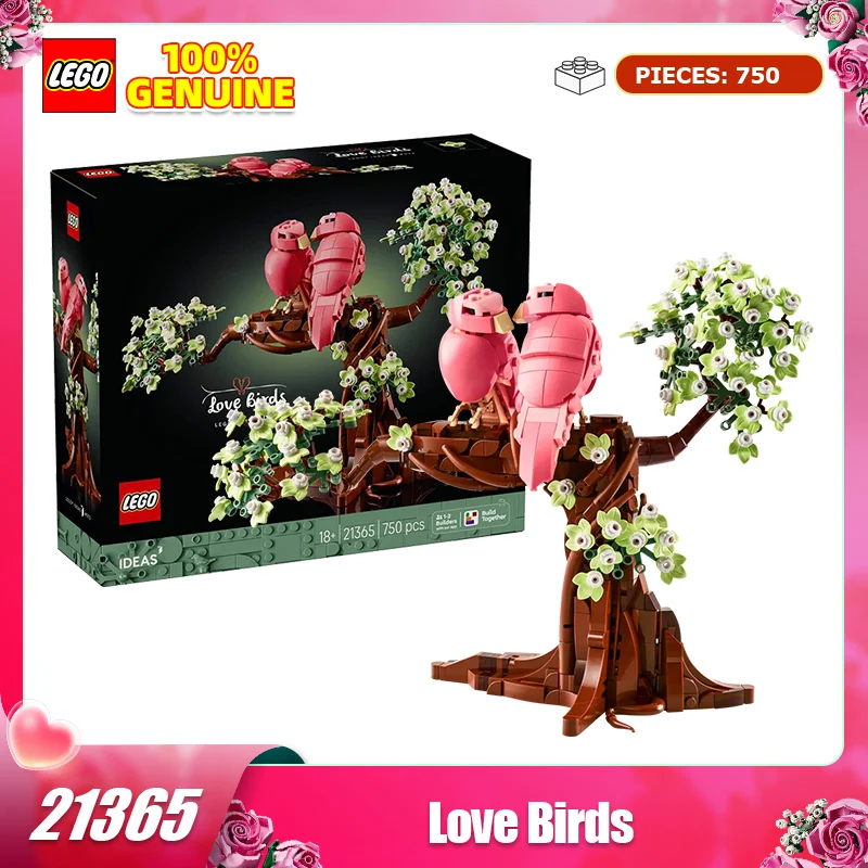 

Конструктор LEGO 21365 «Влюбленные птички» для мальчиков и девочек, игрушка для сборки, подарок на день рождения, подарок на День святого Валентина