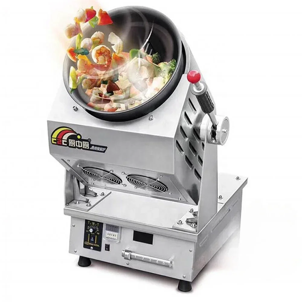 Restaurant Fried Rice Machine Rotating Smart Robot Cooker Wok Chef Automatic Cooking Machine Intelligent Cooking Robot For Hotel