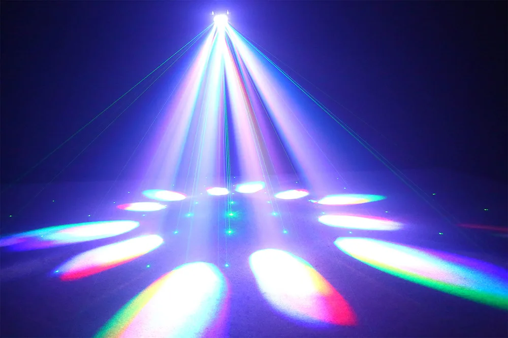 Matriz de cabeça móvel LED RGBW 120W – Estroboscópio de animação IP65 DMX512 para palco interno e externo