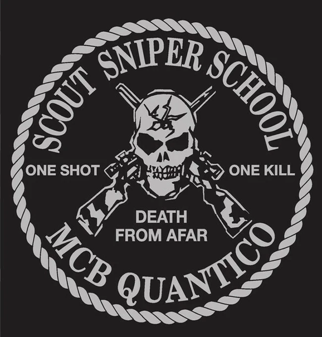 Marine Corps Scout Sniper School Quantico, VA 1 T-Shirt. Summer Cotton Short Sleeve O-Neck Mens T Shirt New S-3XL