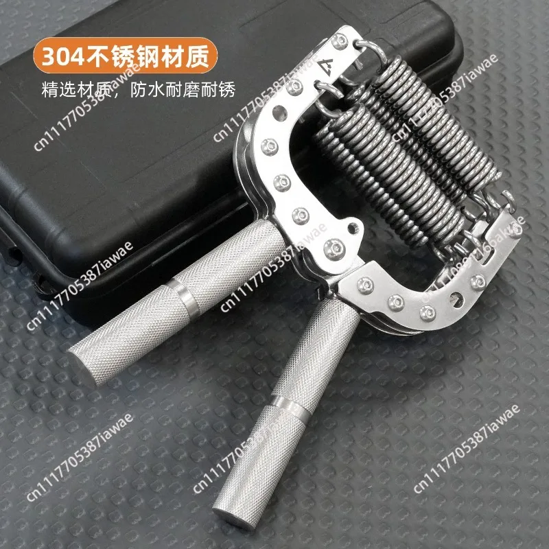 Stainless steel grip strength adjustable professional grade finger strength training equipment decompression