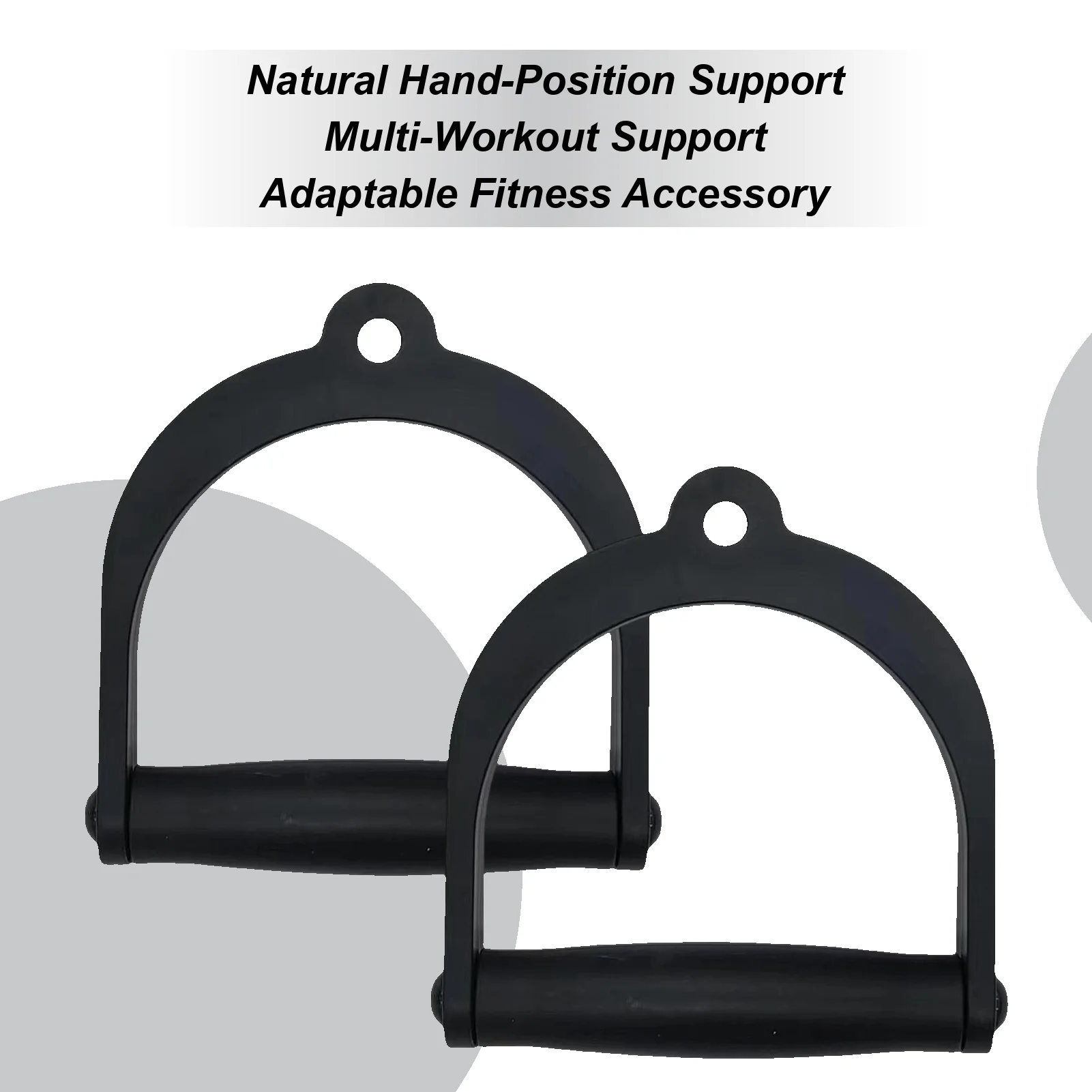 Gym Handles Heavy Duty Fitness Equipment 2 Pieces Workout Pull Down Handles for Tricep Extension Bicep Curls Back Training