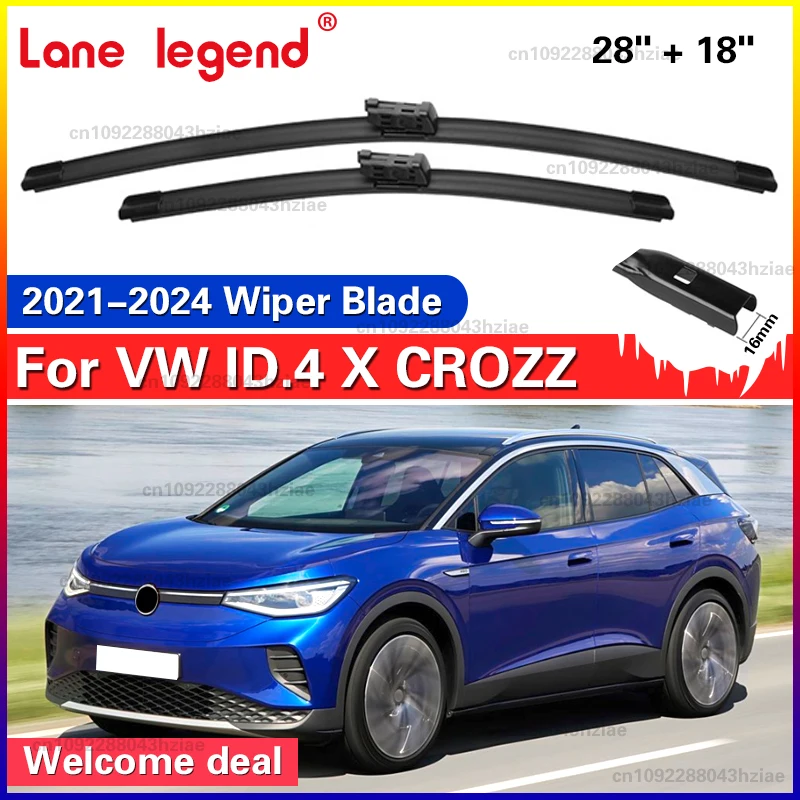ممسحة الجبهة ممسحة شفرات الزجاج الأمامي نافذة فرشاة 28 "+ 18" ل Volkswagen VW ID.4 X CROZZ 2021-2025 2022 2023 2024 #1