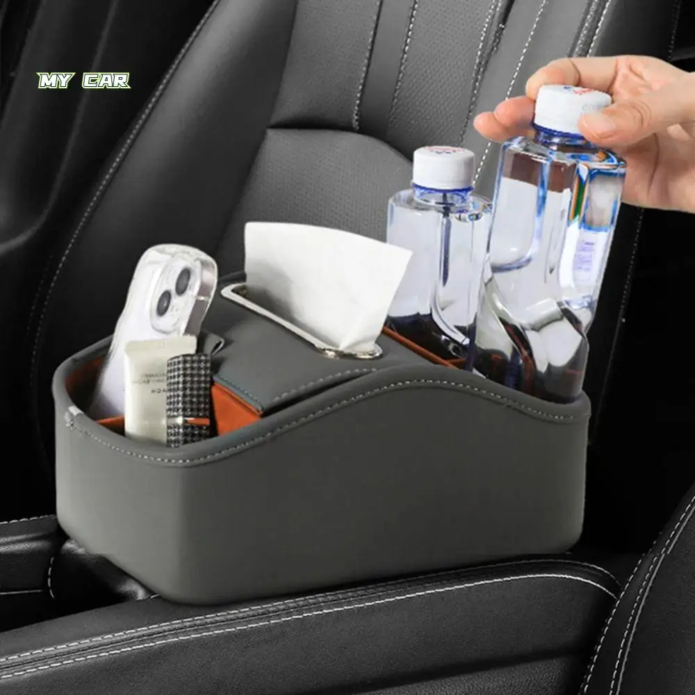 

Multi-Functional Car Armrest Box Partition Design Waterproof Car Storage Organizer Wear-resistant Phone Stand Holder