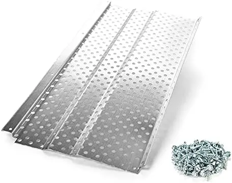 5" Gutter Guards Leaf Protection Domestic Aluminum Gutter Covers 5 Inch (200 Feet Mill Finish) Easy To Install