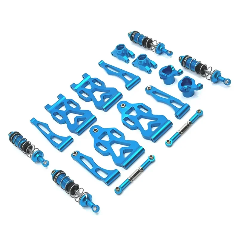 

Metal Upgrade Parts Kit Front and Rear Arm Shock Absorber for 16101 16102 16106 16201 RC Q130A Q130B Q141 Q117 1/16 RC Car