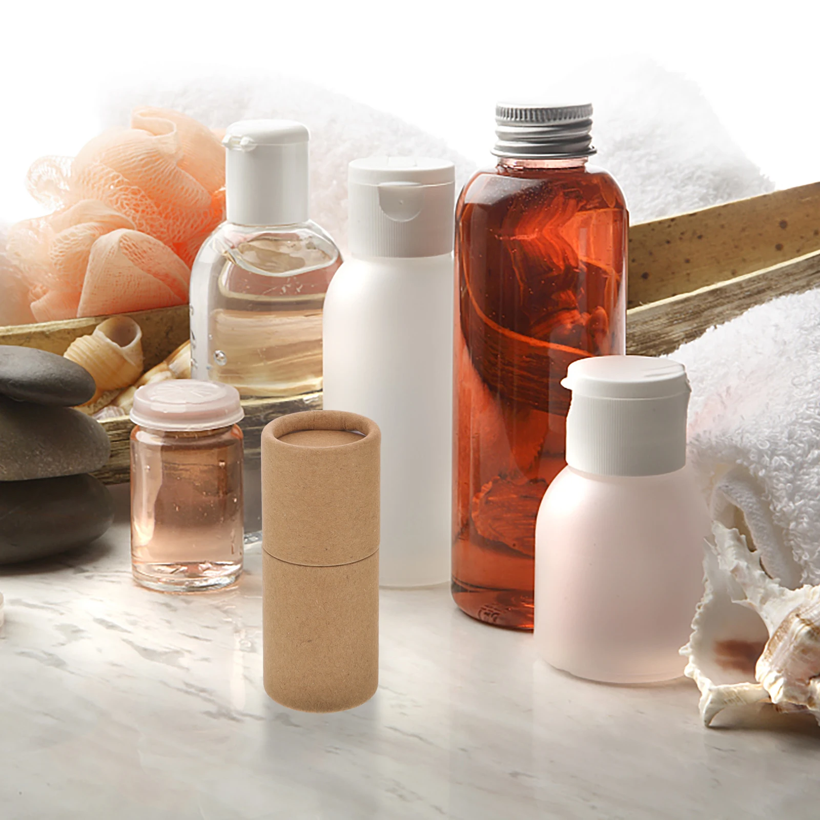 

Essential Oil Roller Bottle Kraft Paper Craft Tubes Sturdy Storage Box Gift Container For Desk Organizer Cylinder Mounting