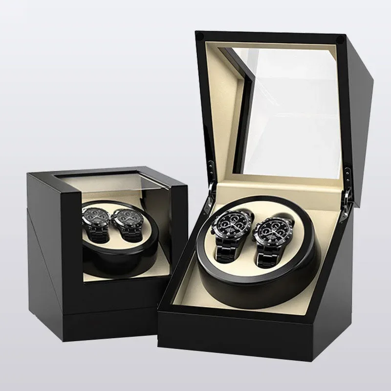 

Watch Winder Motor Box Automatic Rotator Movement Silent Winder Watch 2 Slots Mechanical Watches Showcase Organizer Accessories