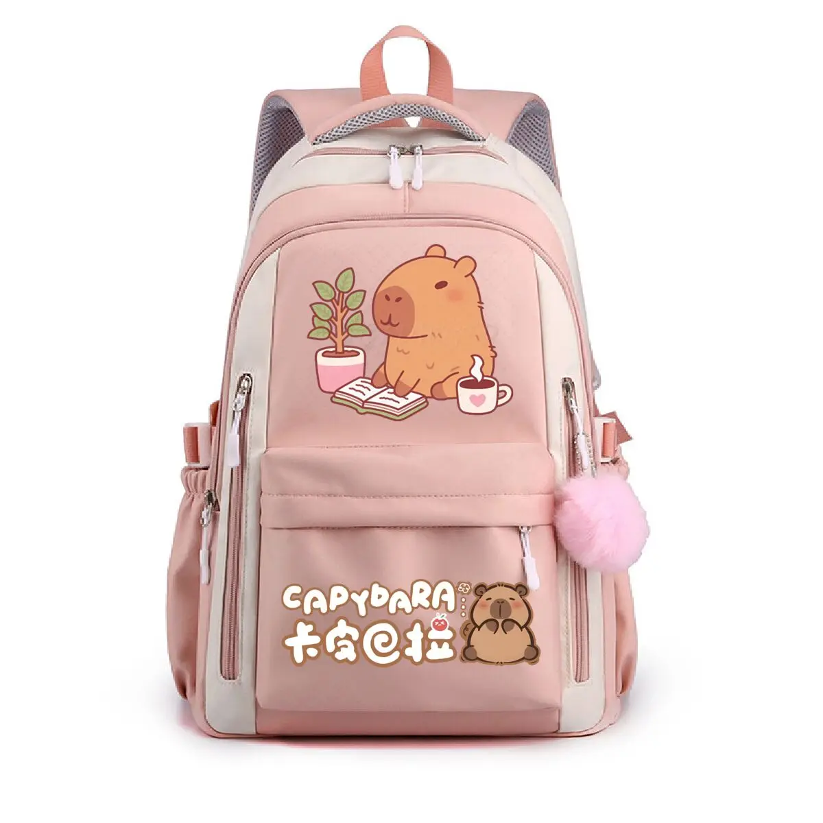 

Детский рюкзак Mochila, милый рюкзак с капибарой для девочек, студентов-подростков, школьные ранцы, женский повседневный дорожный рюкзак, подарки